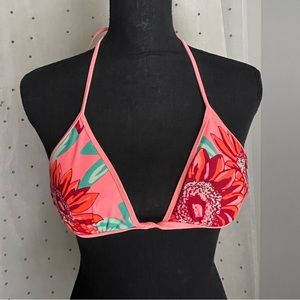Floral bikini top